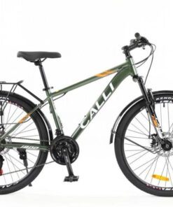 Xe đạp calli 1800 xanh rêu - vàng