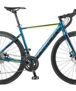 Xe đạp đua Tirich màu xanh vàng