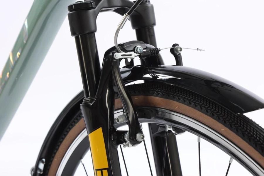 Phuộc và phanh xe đạp Calli H3000