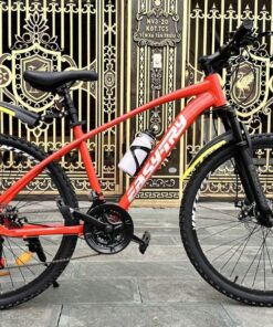 Xe đạp địa hình Easy Try - 21 tốc độ, phuộc nhún, bạc đạn, phanh đĩa 13 Xe đạp Easy Try khung nhôm màu đỏ