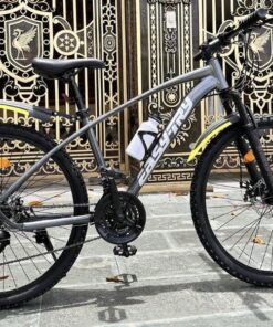 Xe đạp địa hình Easy Try - 21 tốc độ, phuộc nhún, bạc đạn, phanh đĩa 12 Xe đạp Easy Try khung nhôm màu xám