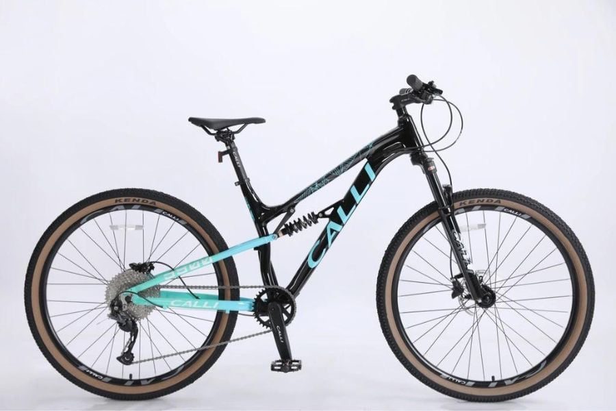 Xe đạp địa hình Calli 5900 2 phuộc siêu giảm giá 499K 12 xe đạp Calli 5900 màu đen xanh