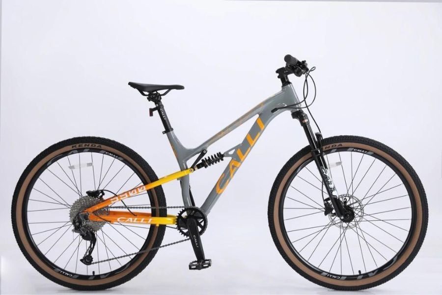 Xe đạp địa hình Calli 5900 2 phuộc siêu giảm giá 499K 39 xe đạp Calli 5900 màu sứ