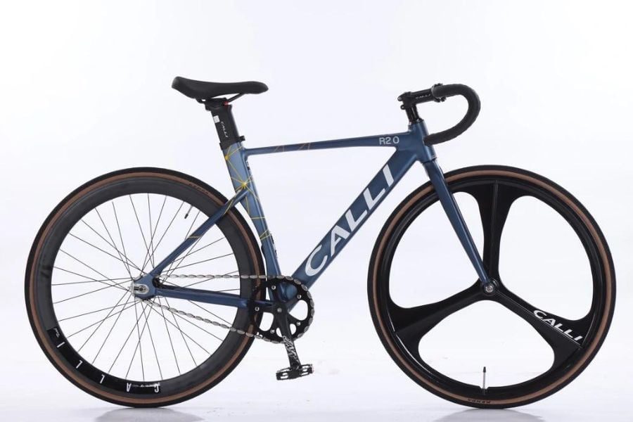 Xe đạp Fixed gear Calli R2.0 FX Full nhôm 28 xe đạp fixed gear calli R2.0 FX màu xanh