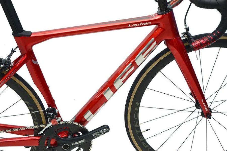 Xe đạp đua Life Captian khung Carbon linh kiện Shimano Nhật 54 Khung sườn xe đạp Life captian