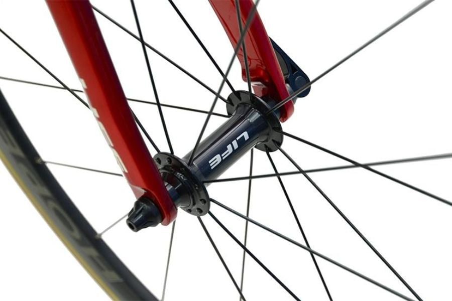 Xe đạp đua Life Captian khung Carbon linh kiện Shimano Nhật 57 May o trước xe đạp Life captian