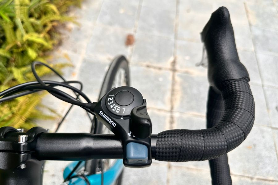 Xe đạp tay cong (xe đạp cuộc) Maco bộ đề chính hãng Shimano 48 Tay đề Phải Xe đạp đua Maco