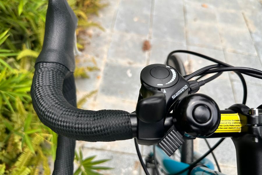 Xe đạp tay cong (xe đạp cuộc) Maco bộ đề chính hãng Shimano 47 Tay đề Trái Xe đạp đua Maco