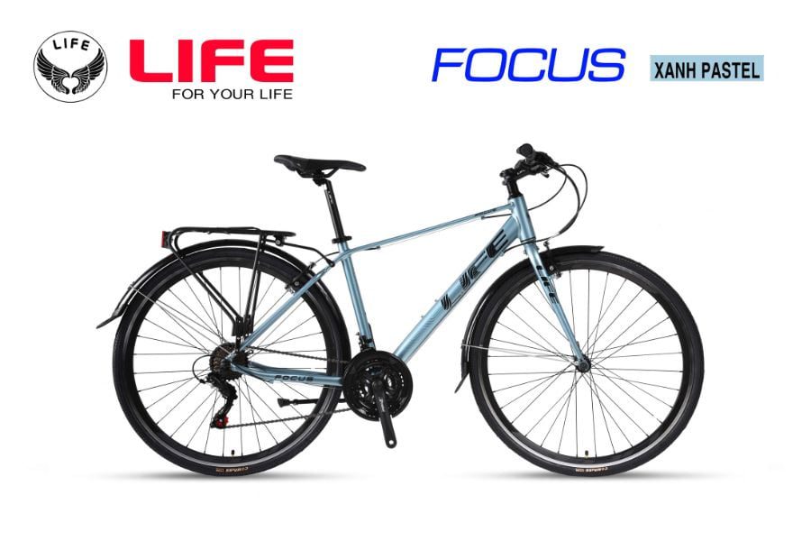 Xe đạp Life Focus Màu Xanh Nhạt