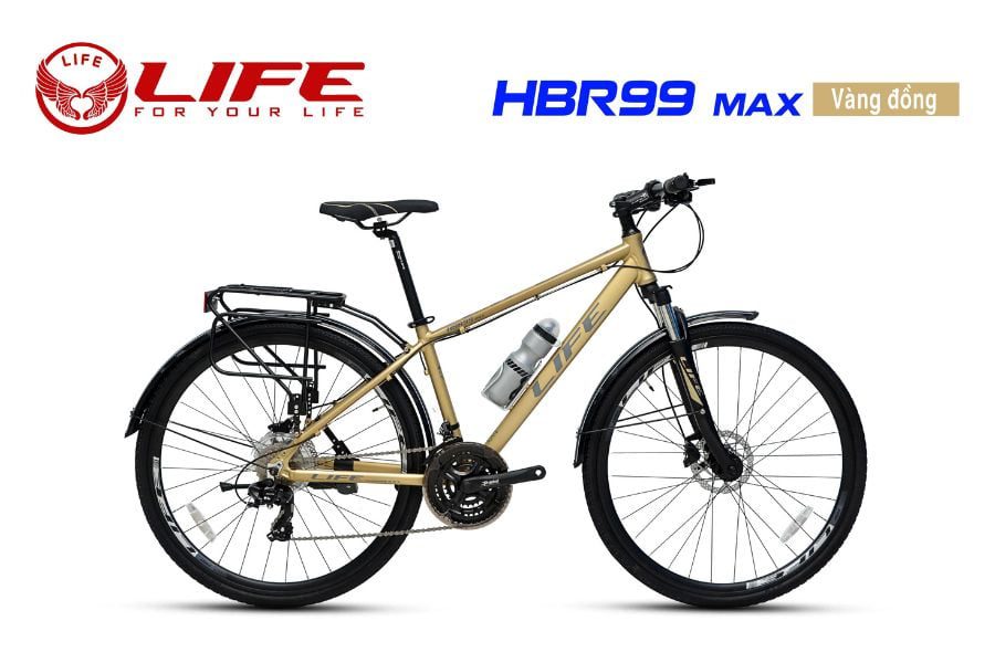 xe đạp Hybird Life HBR99 Max giảm giá 399K 30 Xe đạp Life Hbr99 Màu Vàng đồng