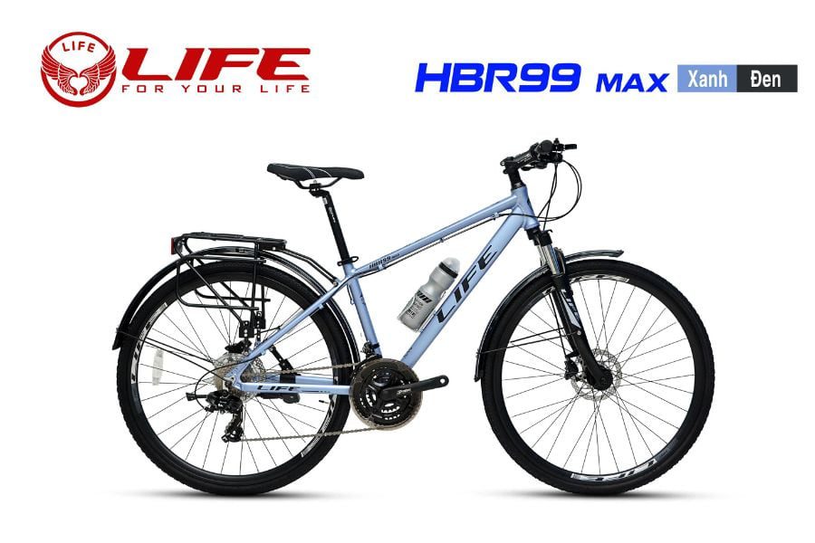 xe đạp Hybird Life HBR99 Max giảm giá 399K 28 Xe đạp Life Hbr99 Màu Xanh đen