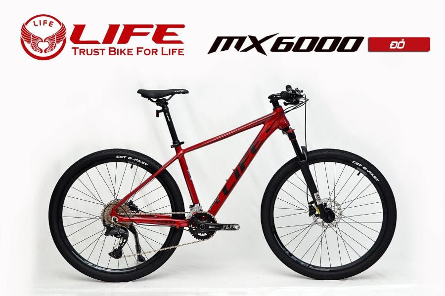 Xe đạp địa hình Life MX6000 giảm ngay 599K 54 Xe đạp Life Mx6000 Màu đỏ
