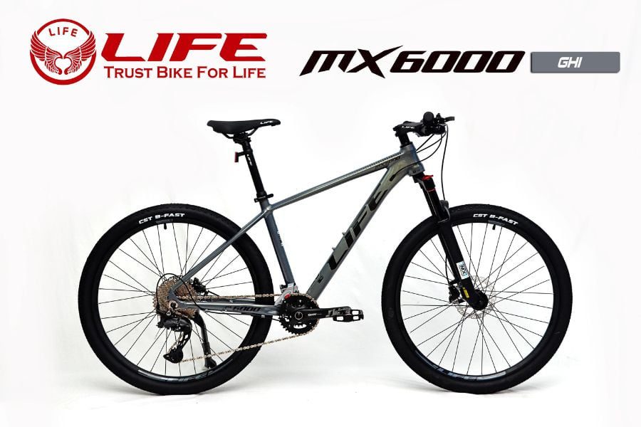 Xe đạp địa hình Life MX6000 giảm ngay 599K 53 Xe đạp Life Mx6000 Màu Ghi