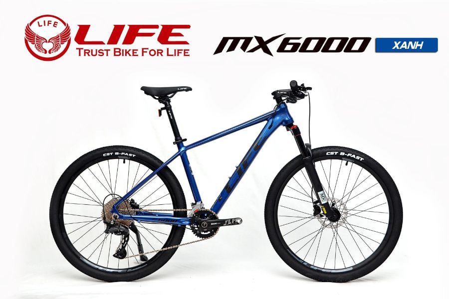 Xe đạp địa hình Life MX6000 giảm ngay 599K 50 Xe đạp Life Mx6000 Màu Xanh