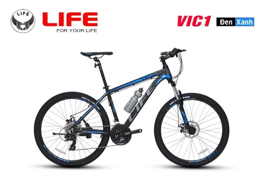 Xe đạp địa hình Life VIC1 giá rẻ chất lượng giảm ngay 199K 53 Xe đạp Life Vic1 Màu đen Xanh