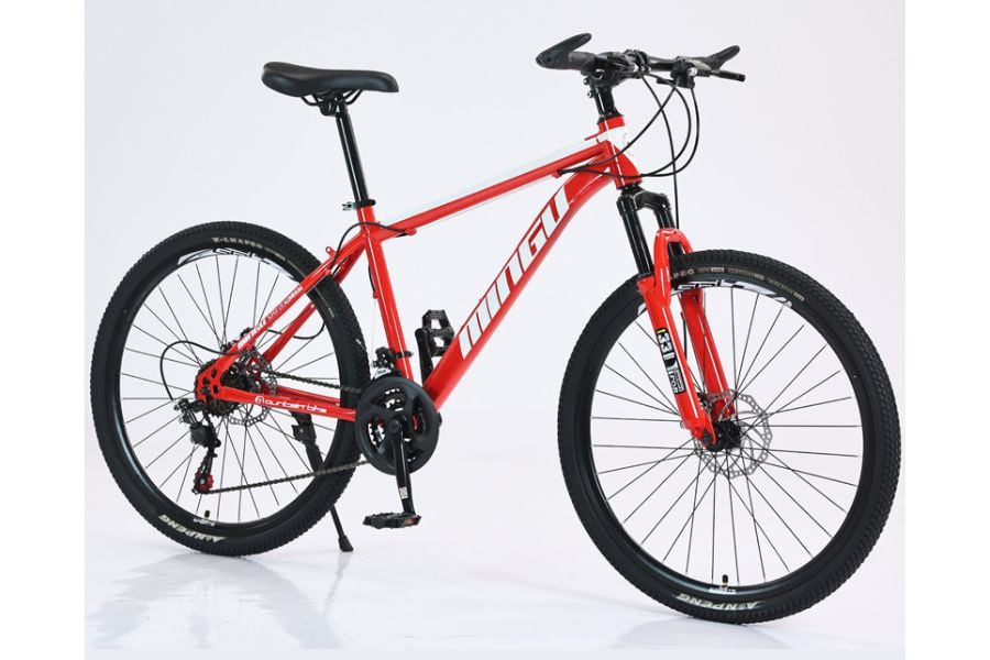 Xe đạp địa hình Mingu giá rẻ giảm giá 323K 50 Xe đạp địa Hình Mingu Đỏ Trắng Vành Nan