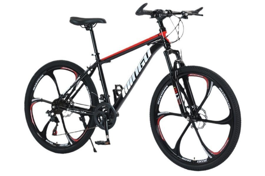 Xe đạp địa hình Mingu giá rẻ giảm giá 323K 63 Xe đạp địa Hình Mingu đen đỏ 6 đao