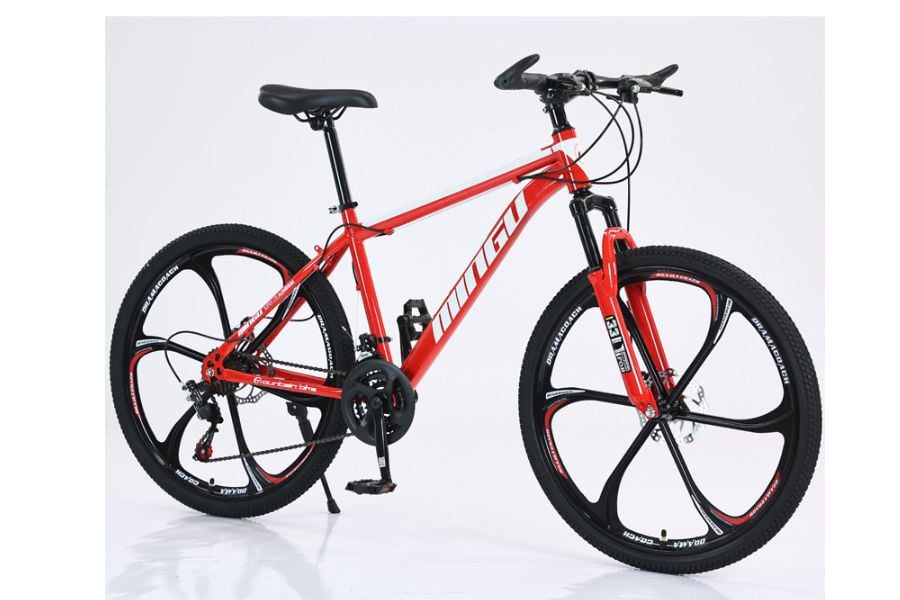 Xe đạp địa hình Mingu giá rẻ giảm giá 323K 60 Xe đạp địa Hình Mingu đỏ Trắng 6 đao