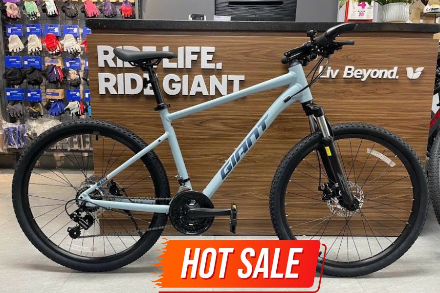Xe đạp địa hình Giant ATX 620 bản 2025 giảm giá + KM 34 Xe đạp Giant Atx 620 Bản 2025 Màu Xanh Nhạt