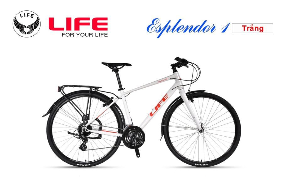 Xe đạp Touring Life Esplendor1 khuyến mãi 450k 35 Xe đạp Life Esplendor1 Màu Trắng