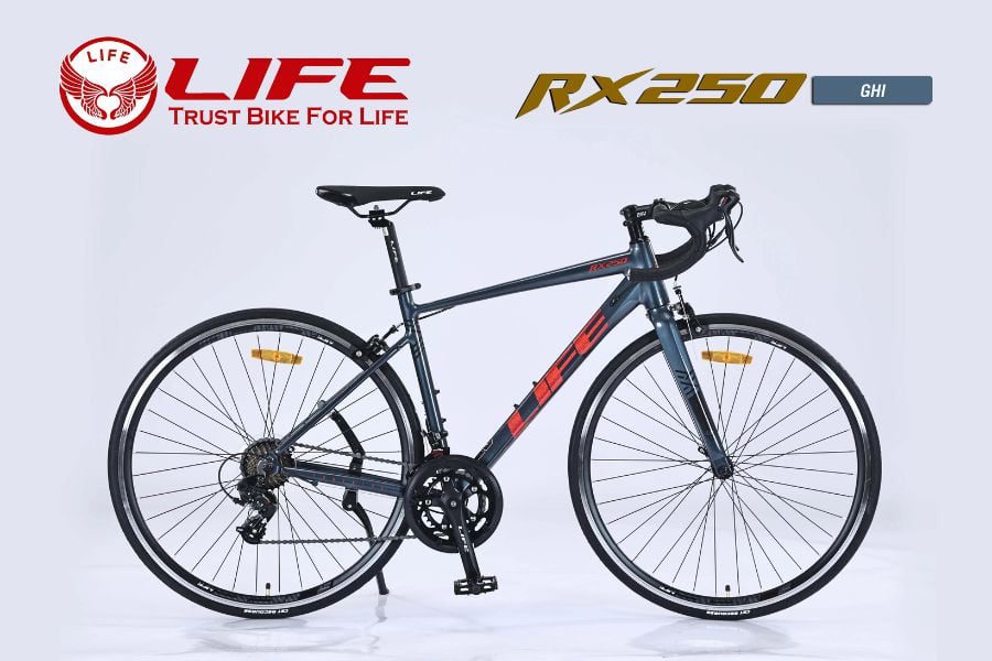 Xe đạp đua Life RX250 giảm giá 1 triệu 42 Xe đạp life rx250 màu ghi