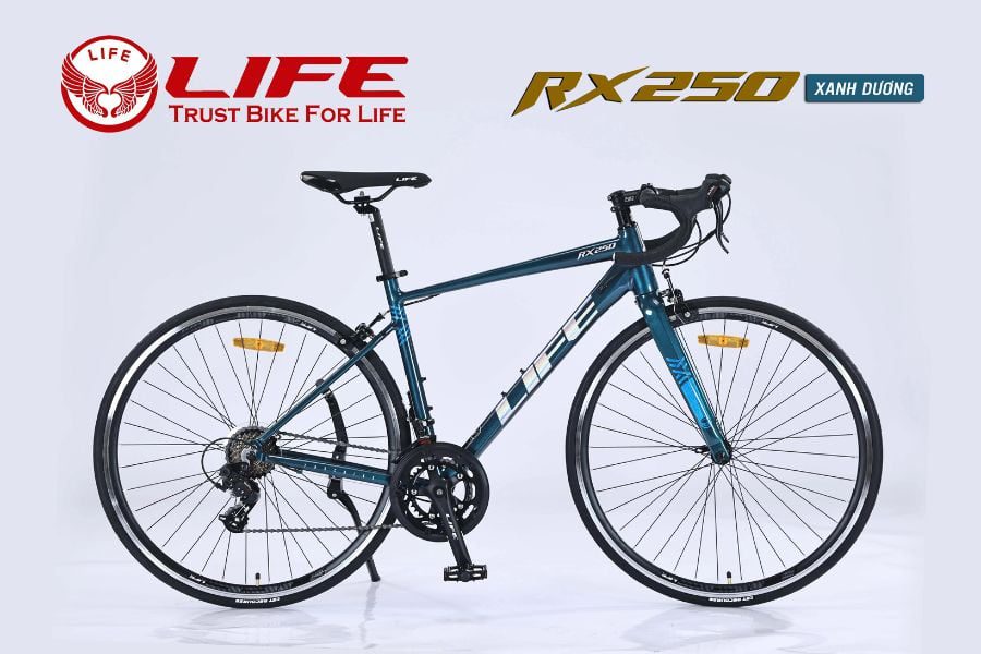 Xe đạp đua Life RX250 giảm giá 1 triệu 39 Xe đạp life rx250 màu xanh dương
