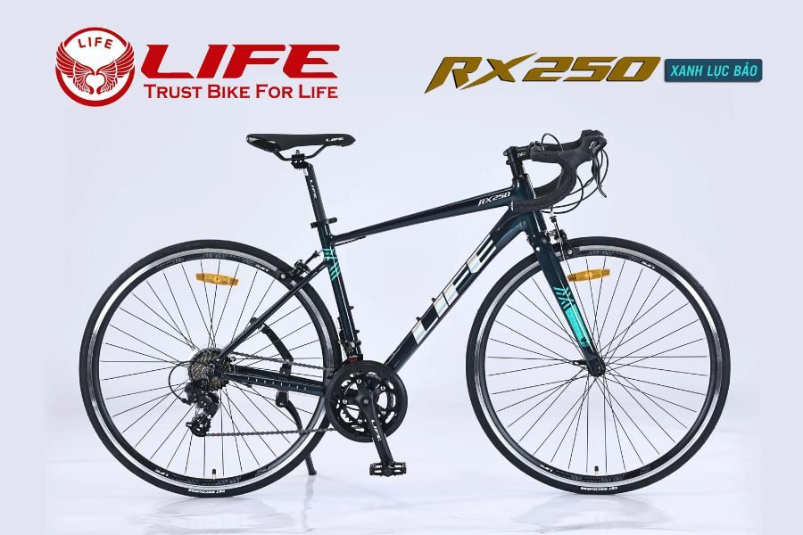 Xe đạp đua Life RX250 giảm giá 1 triệu 38 Xe đạp life rx250 màu xanh lục