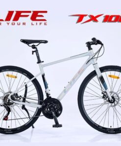 Xe đạp life tx100 màu bạc