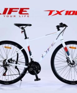 Xe đạp life tx100 màu trắng