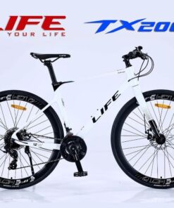 Xe đạp life tx200 màu trắng sứ