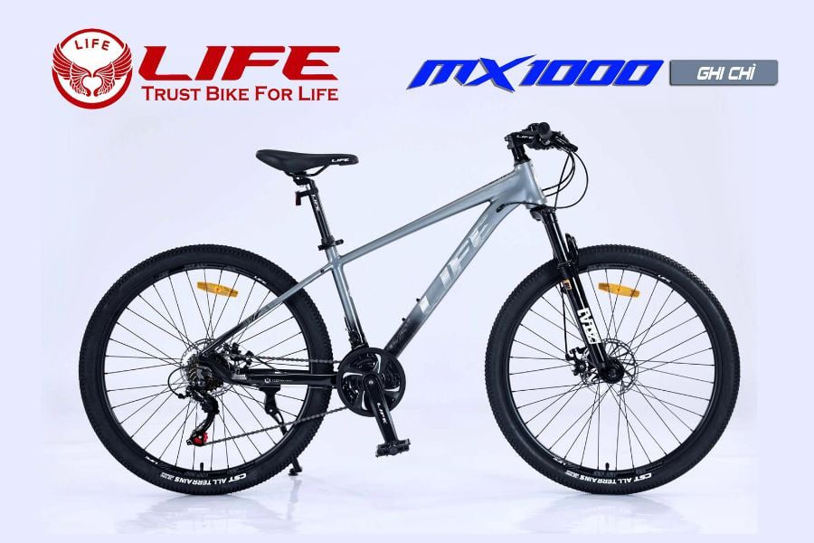 Xe đạp địa hình Life MX1000 giảm giá 389K 53 Xe đạp Life Mx1000 Màu Ghi