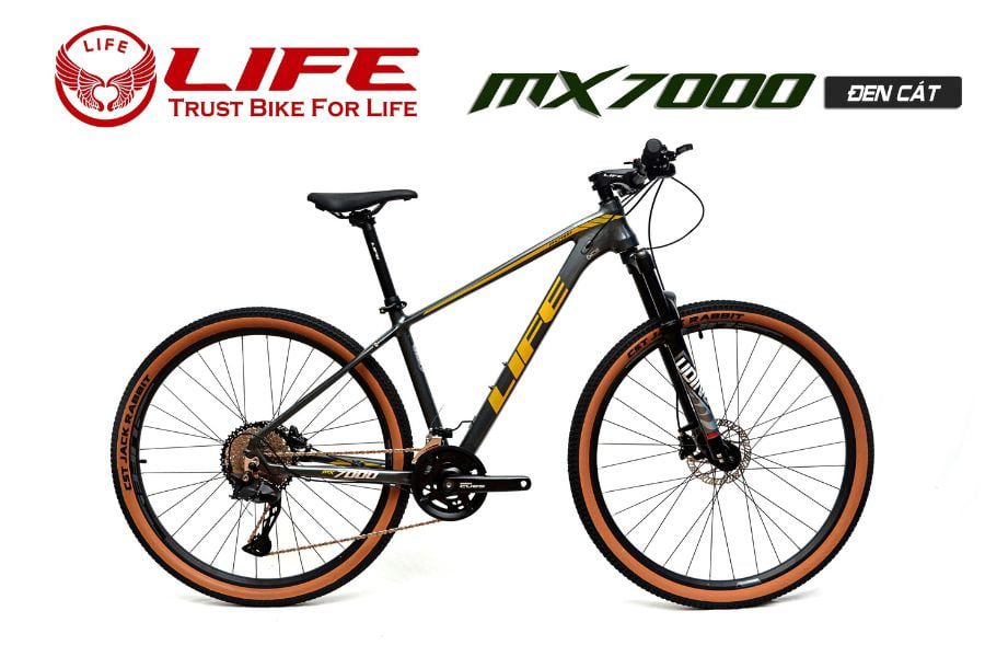Xe đạp địa hình Life MX7000 giảm giá 699K 52 Xe đạp Life Mx7000 Màu đen Cát