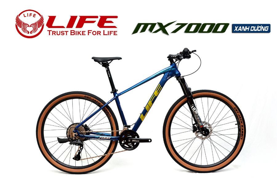 Xe đạp địa hình Life MX7000 giảm giá 699K 50 Xe đạp Life Mx7000 Màu Xanh Dương