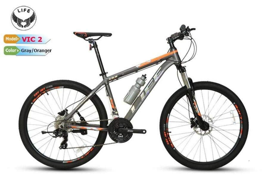 Xe đạp địa hình Life VIC2 siêu giảm giá 355K 43 Xe đạp Life Vic2 Màu đen Cam