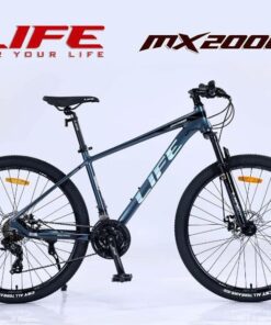 Xe đạp địa hình Life MX2000 full nhôm giảm giá 456K 30 Xe đạp địa Hình Life Mx2000 Màu Ghi đen