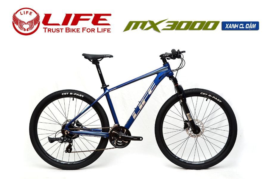 Xe đạp địa hình Life MX3000 giảm giá 555K 52 Xe đạp Life Mx3000 Màu Xanh đậm