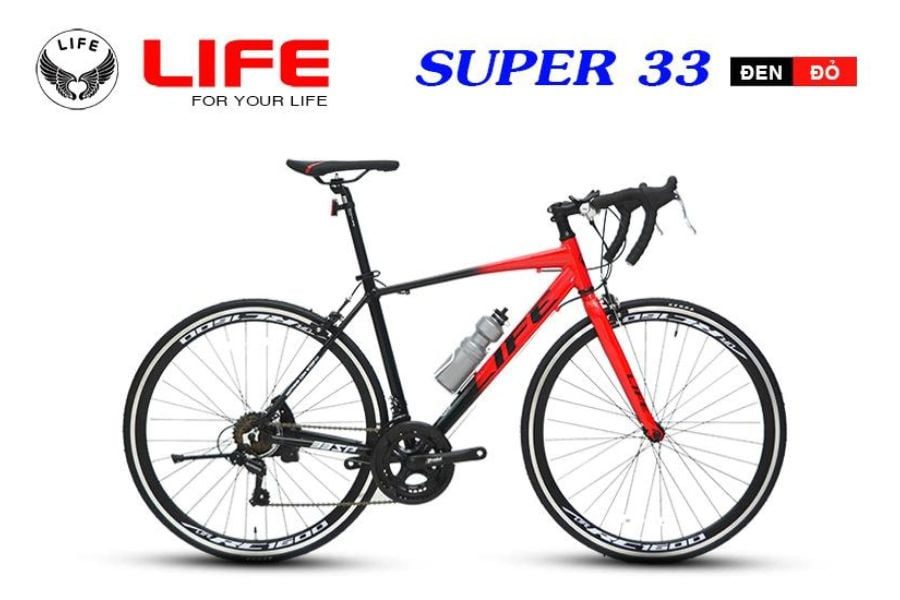 Xe đạp đua Life Supper33 hàng xịn có mã giảm giá 34 xe đạp life supper 33 màu đỏ đen