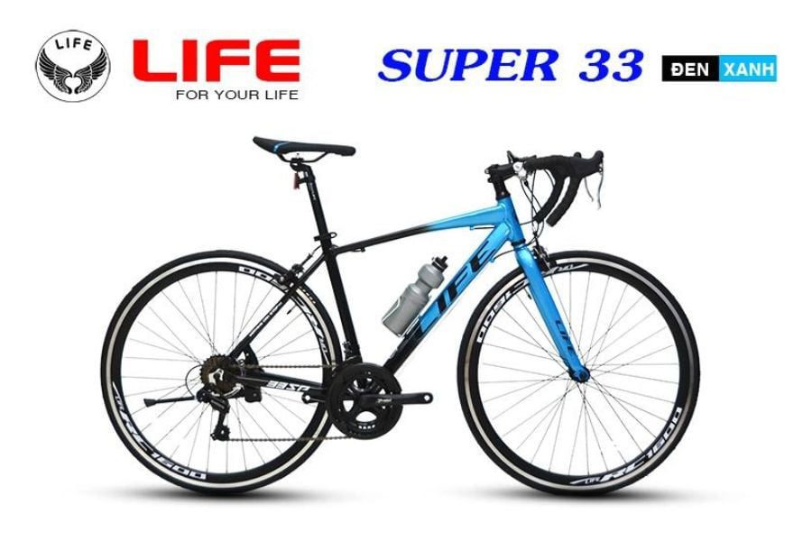 Xe đạp đua Life Supper33 hàng xịn có mã giảm giá 31 xe đạp life supper 33 màu xanh đen