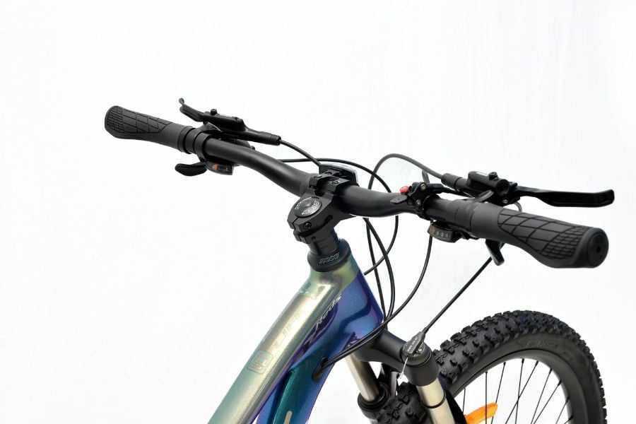 Xe đạp địa hình Life Reds xe địa hình 2 phuộc nhún giảm giá 500K 38 Tay Lái Xe đạp Life Reds