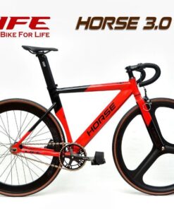 Xe đạp Fixed Gear Life Horse 3.0 đen đỏ