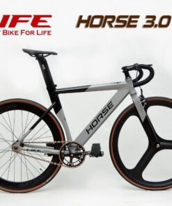 Xe đạp Fixed Gear Life Horse 3.0 Màu đen đất Sét