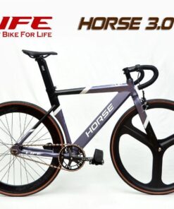 Xe đạp Fixed Gear Life Horse 3.0 Màu đen Ghi