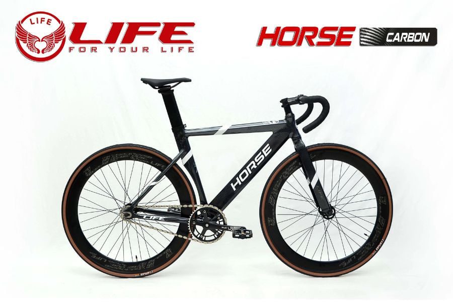 Xe đạp Fixed Gear Life Horse giảm giá 299K 49 Xe đạp Fixed Gear Life Horse Màu Carbon
