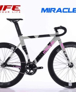 Xe đạp Fixed Gear Life Miracle giảm giá 566K 26 Xe đạp Fixed Gear Life Miracle Màu Ghi Hồng