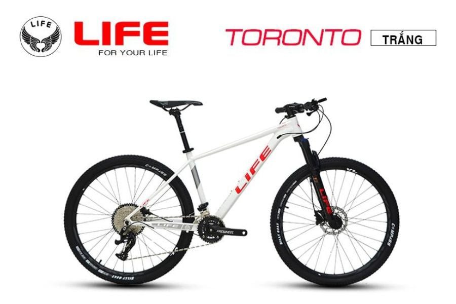 Xe đạp địa hình Life Toronto chất giảm giá 350K 39 Xe đạp địa Hình Life Toronto Màu Trắng