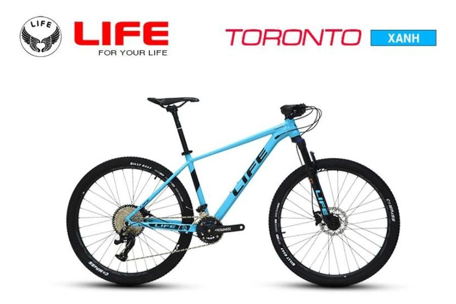 Xe đạp địa hình Life Toronto chất giảm giá 350K 38 Xe đạp địa Hình Life Toronto Màu Xanh