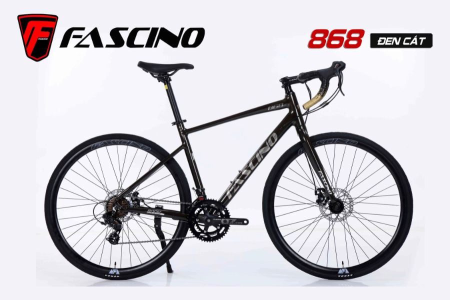 Xe đạp đua Fascino 868 giảm giá tốt 800K 30 Xe đạp đua Fascino 868 Màu đen Cát