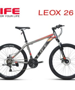 Xe đạp địa hình LeoX 26 hàng chính hãng tặng 350k 32 Xe đạp Leox 26 Màu Ghi đỏ