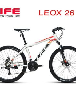 Xe đạp địa hình LeoX 26 hàng chính hãng tặng 350k 31 Xe đạp Leox 26 Trắng đỏ