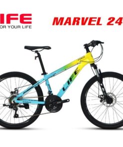 Xe đạp Life Marvel 24 Màu Vành Xanh